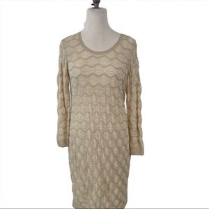 Missoni Gold Knit Metallic Dress 46